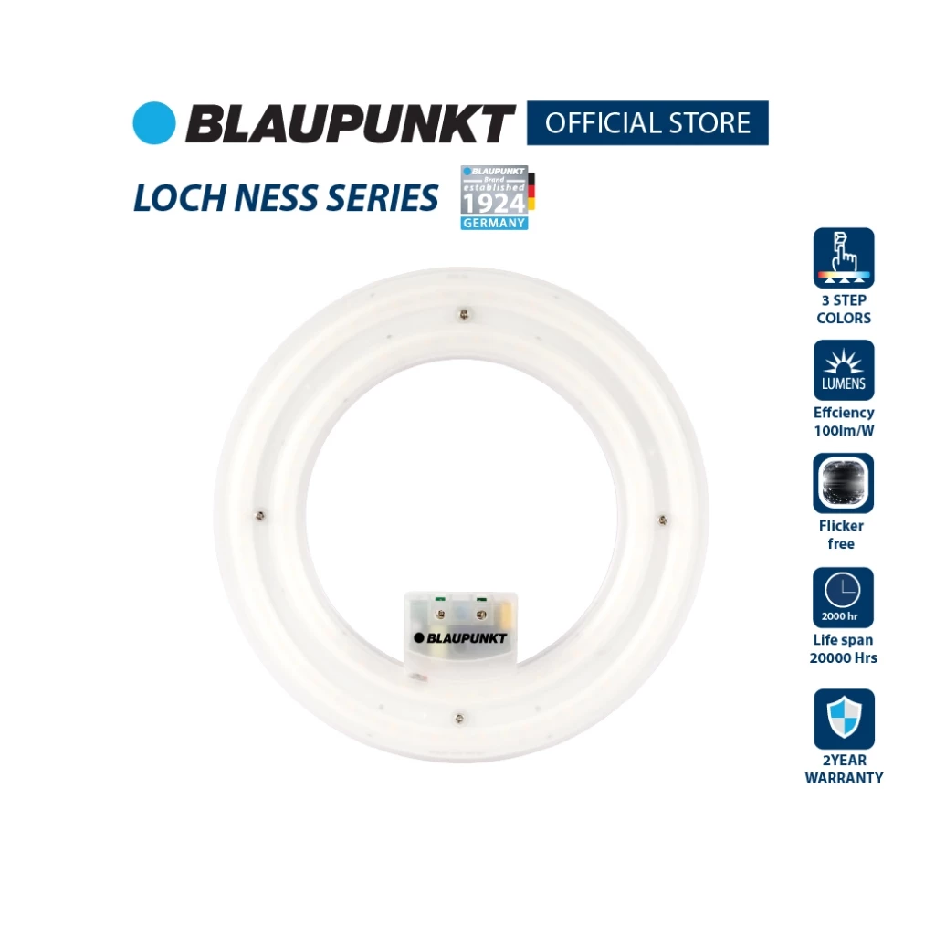 [Clearance]BLAUPUNKT โคมไฟแม่เหล็ก 3 แสง 42W แสงขาว แสงวอร์ม แสงคลู LED MAGNET รุ่น LOCH NESS