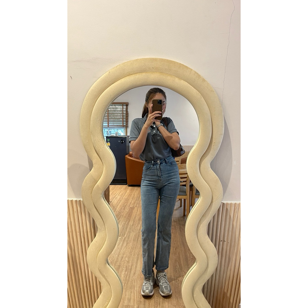 กางเกงยีนส์ promthong มือ 2 ขากระบอกเล็ก สียีนส์อ่อน