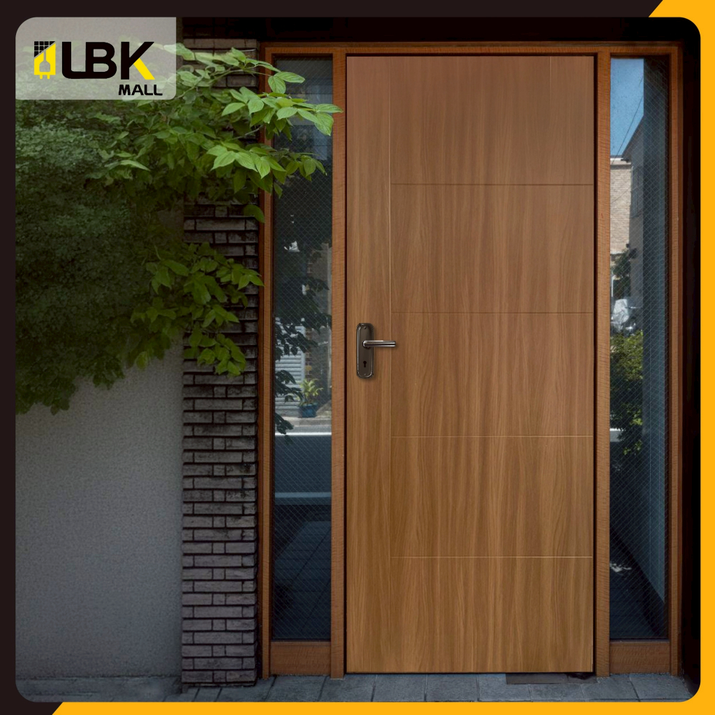 ประตูสำเร็จรูป WPC / UPVC ขนาดความสูง 200cm กว้าง 70cm./80cm./90cm. กันปลวก กันชื้น แข็งแรง ทนทาน ประตูคุณภาพดี พร้อมส่ง - รูปที่ 5