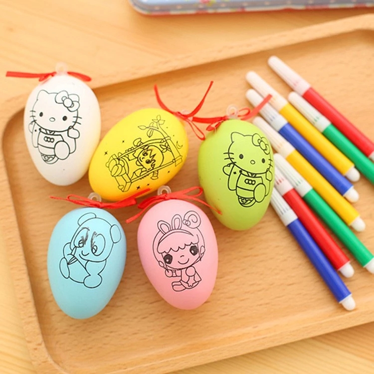 ชุดไข่ระบายสี ชิ้นละ (🎲คละสี) ด้านพัฒนาการ เครื่องเขียน ราคาส่ง ไข่ระบายสี ไข่วาดรูป ระบายสี