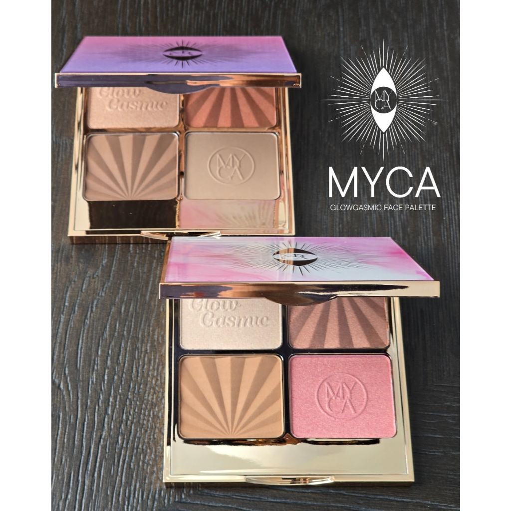 MYCA Glowgasmic Face Palette โกลว์แกสมิค เฟส พาเลต ไฮไลท์ คอนทัวร์ บลัช อายแชโดว์