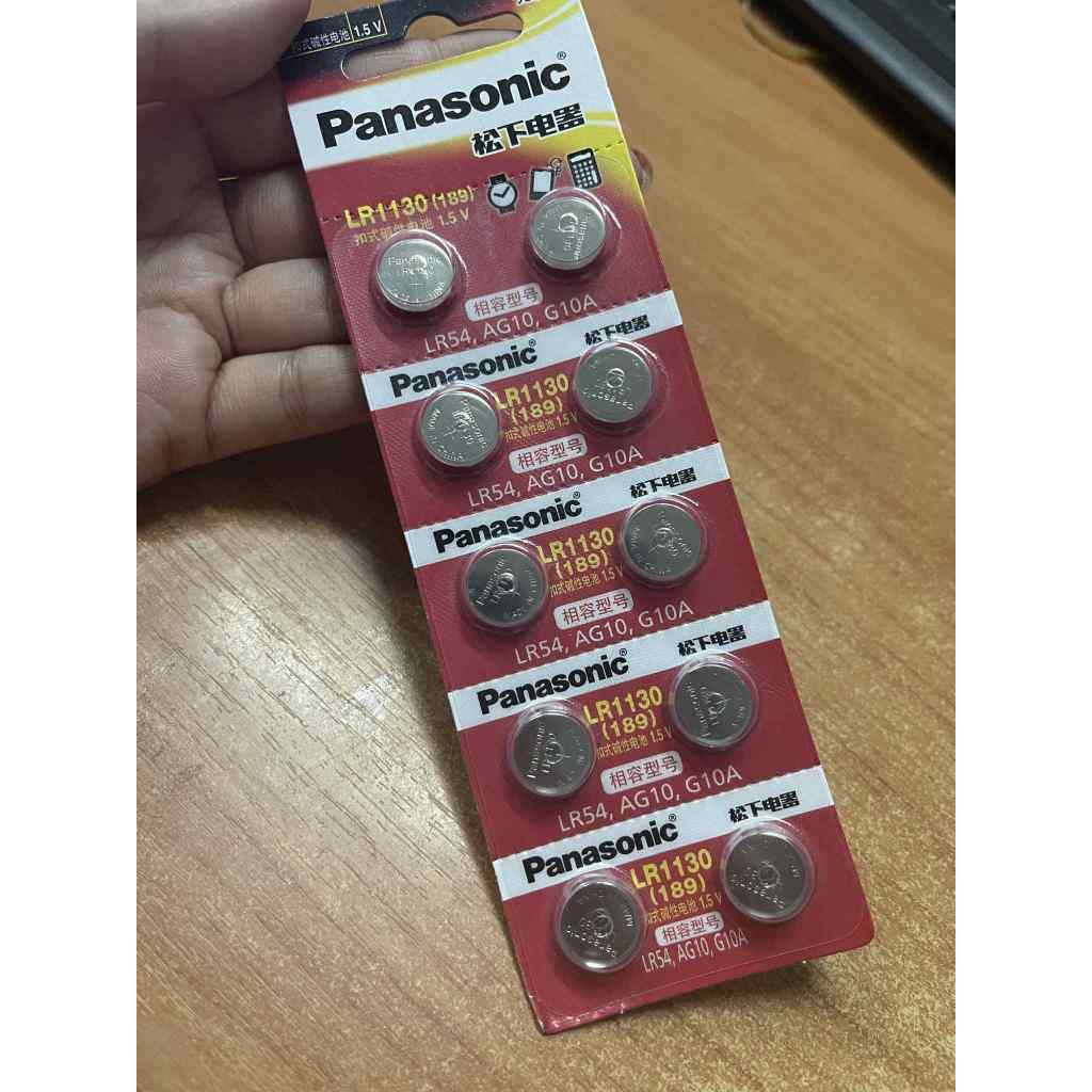 ถ่าน Panasonic LR1130/189/AG10 (ได้รับ 10 ก้อน) ถ่านไมค์