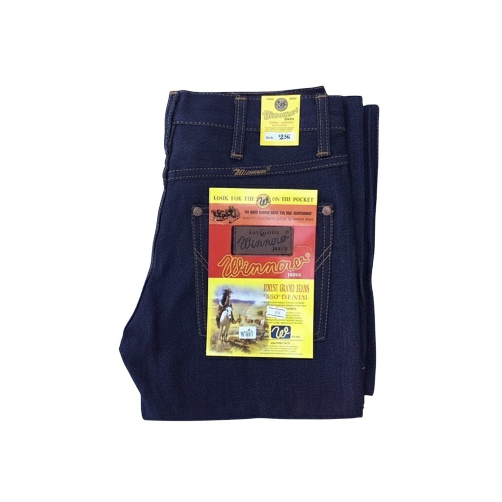 กางเกงยีนส์ชาย ผ้าหนังไก่ เป้ากระดุม ทรงกระบอก สียีนส์เข้ม งานเทียบแท้ เกรด A