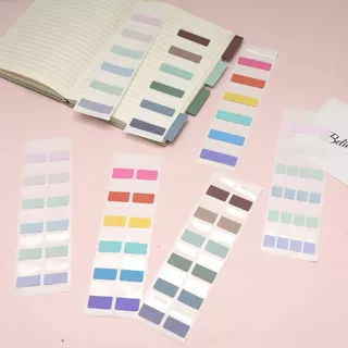 อินเด็กซ์ (Index) ที่คั้นหนังสือ กันน้ำ มี 6 สีต่อ 1 แบบ มีหลายขนาด กระดาษโน๊ต พร้อมแถบกาว (Sticky Notes)