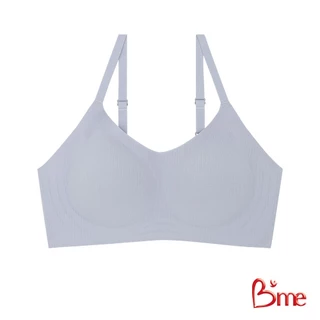 B'me เสื้อชั้นในไร้ขอบ level 1 ฟองบาง รุ่น ME1A3W (แพ็ก 3 ตัว คละสี) สีเบจ สีครีม สีเทา