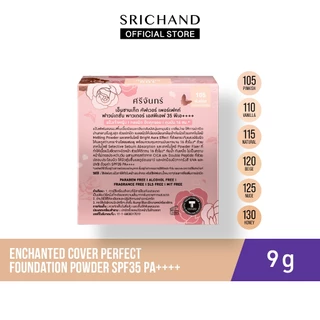 SRICHAND เอ็นชานเท็ด คัฟเวอร์ เพอร์เฟคท์ ฟาวน์เดชั่น พาวเดอร์ เอสพีเอฟ 35 พีเอ++++ Enchanted Foundation Powder 9g