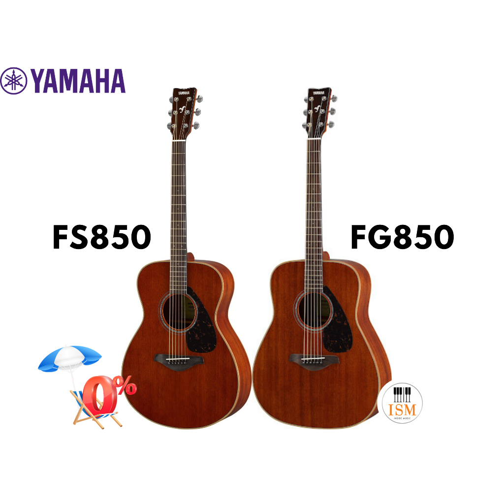 Yamaha FG850 FS850 กีต้าร์โปร่ง Acoustic Guitar ประกันศูนย์ 1 ปี