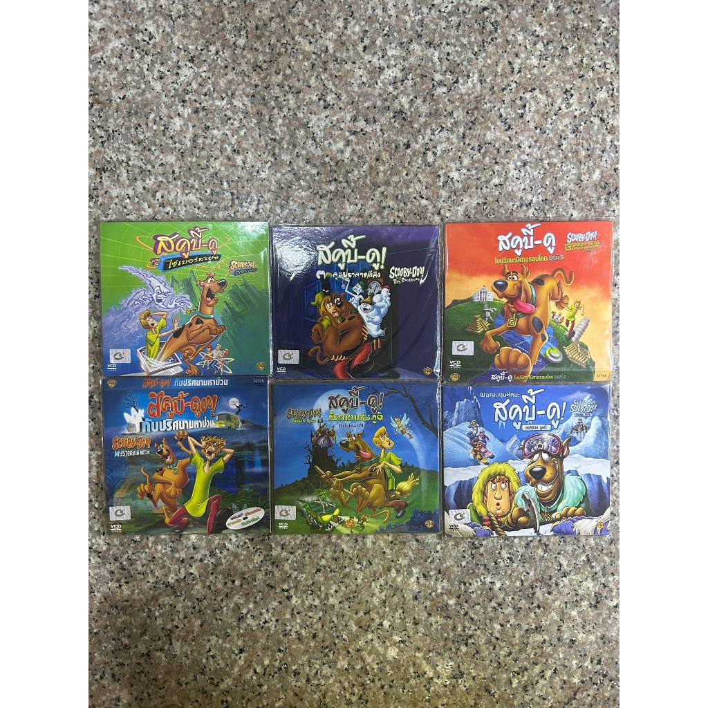Vcdรวมการ์ตูน สคูบี้ดู 6แผ่น 6เรื่อง ลิขสิทธิ์แท้ มือ1