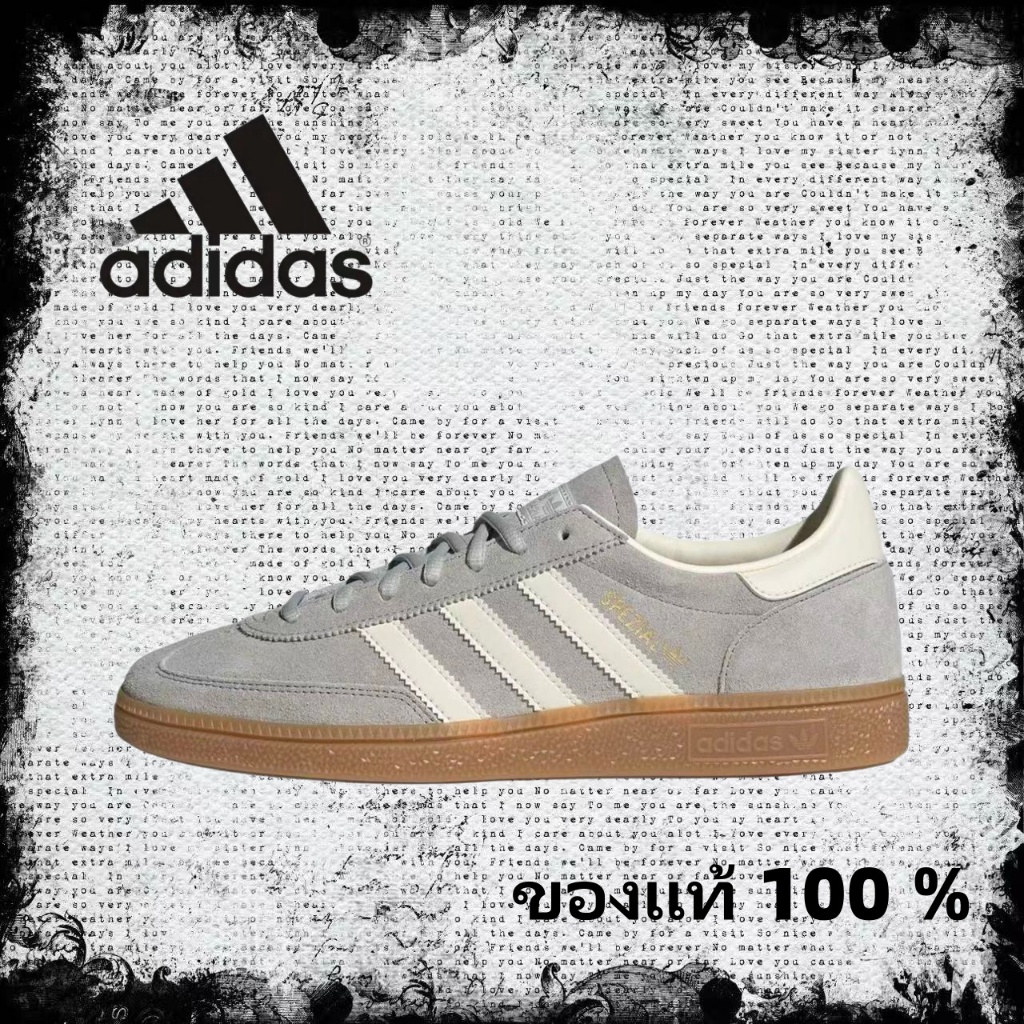 🍒 (ของแท้ 100 % ) adidas originals Samba spezial OG gazelle IF7086 สีเทา/ขาว