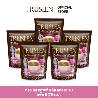 (แพ็ค 5 ถุง) TRUSLEN PACK COFFEE PLUS COLLAGEN ทรูสเลน คอฟฟี่ พลัส คอลลาเจน (ถุงละ 15 ซอง)