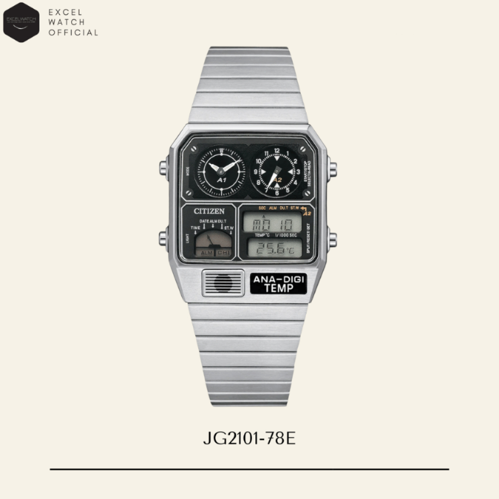 [ Excel Watch ] นาฬิกาซิติเซน CITIZEN Classic รุ่น JG2101-78E Ana-Digi Classic Unisex