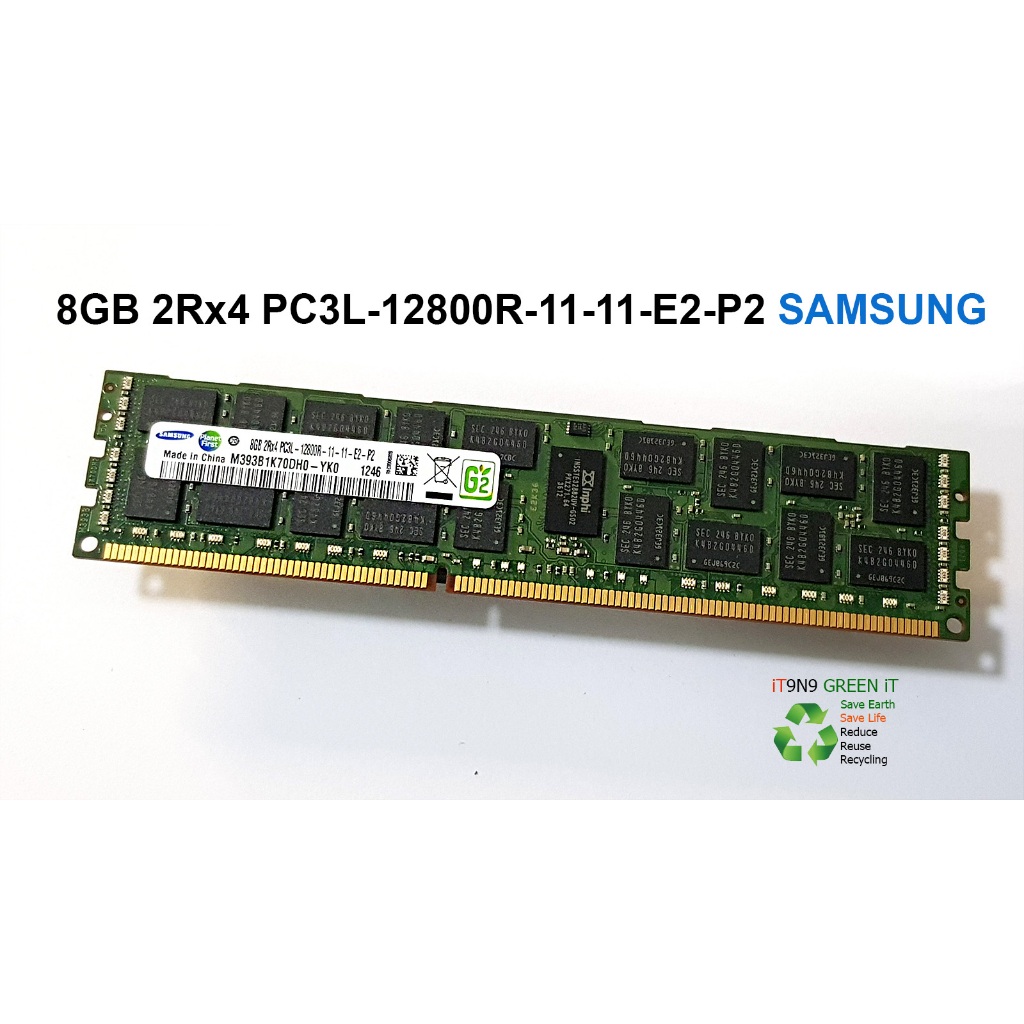RAM 8GB 2Rx4 PC3L-12800R-11-11-E2-P2 SAMSUNG มือสอง