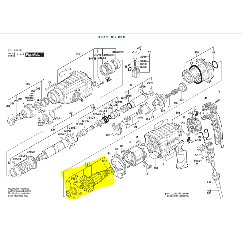 ทุ่น GBH2-28D,DFV 1614010262 Bosch