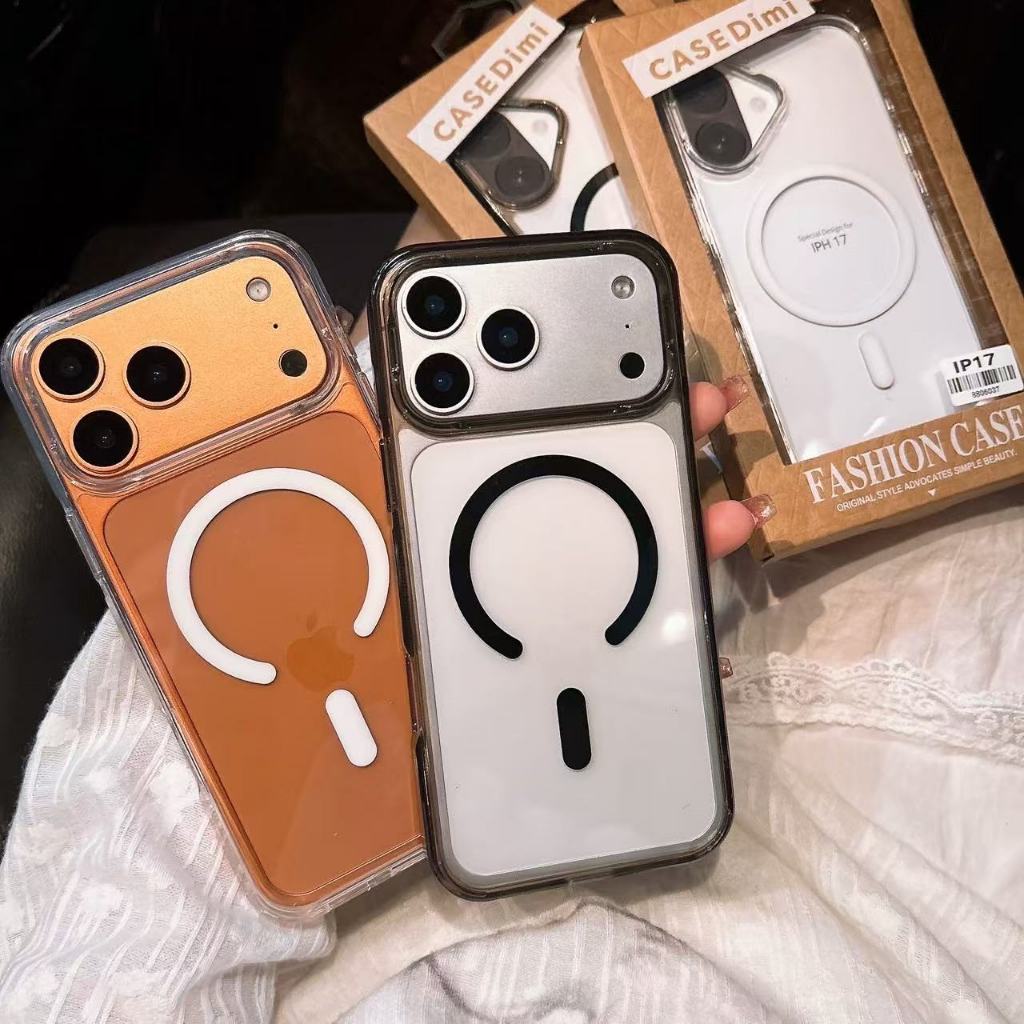 MB เคสไอโฟน17pro เคสอะคริลิค แม่เหล็กชาร์จได้ สำหรับรุ่นIP17 Air IP17 IP17prpmax สินค้าพร้อมส่ง