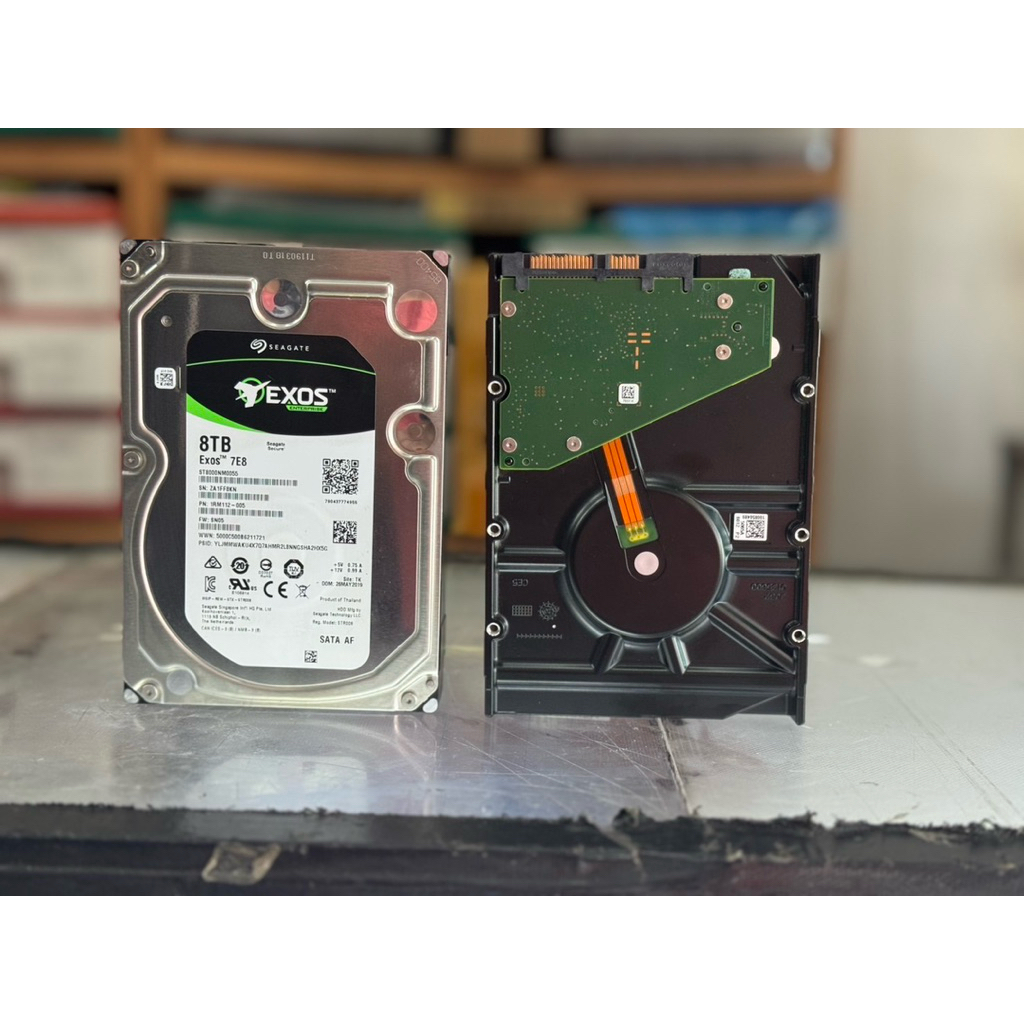 hdd 3.5 Seagate EXOS ตัวแรง 7E8 8TB 512e 4KN SATA 6Gb/s (ST8000NM017B)   HDD 7200rpm 256MB SATA 6Gb