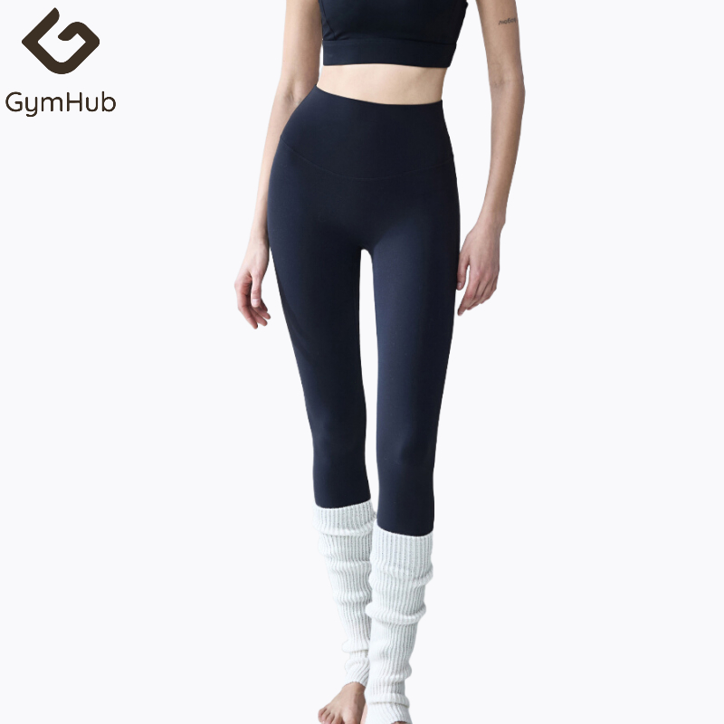 GymHub กางเกงโยคะสำหรับผู้หญิง กางเกงออกกำลังกายขายาว ชุดฝึกพิลาทิส กางเกงวิ่งรัดรูปเอวสูงยกก้น