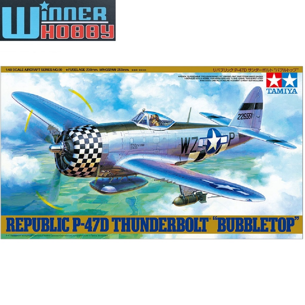 Tamiya 61090 Republic P-47D Thunderbolt Bubbletop 1/48