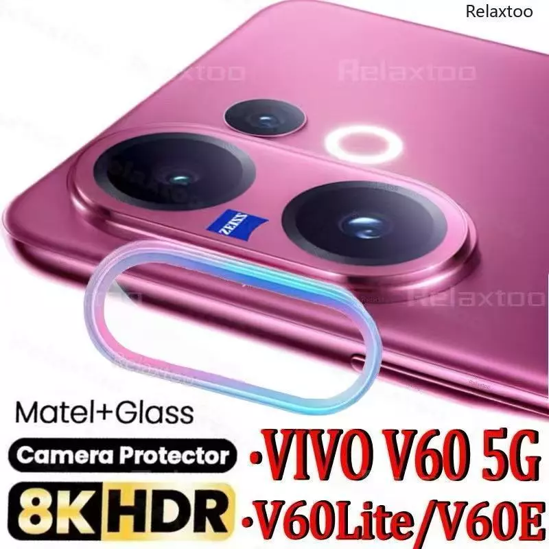 ฟิล์มกระจกกันรอยเลนส์กล้อง For Vivo V60 V60lite เลนส์กล้อง Ring