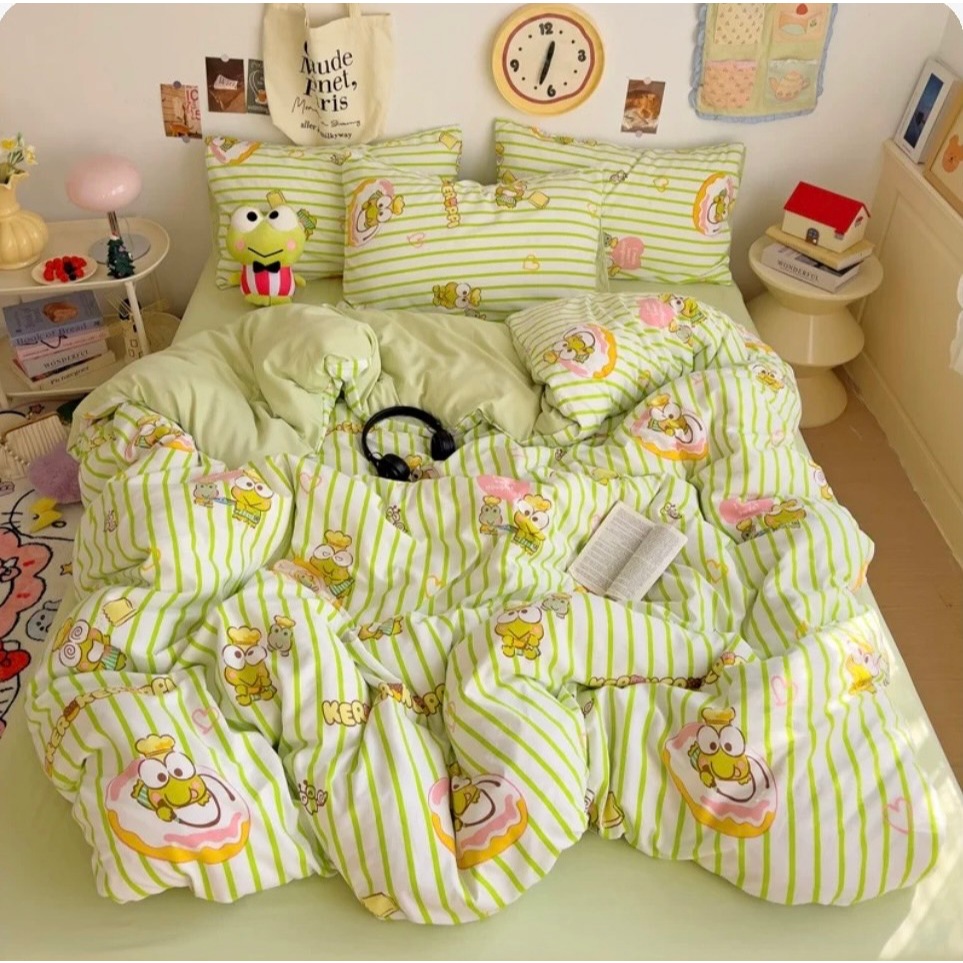 ลายใหม่18 เครื่องนอน6ชิ้น+ผ้านวม