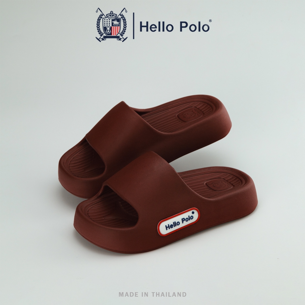 Hello Polo รองเท้าแตะผู้หญิง รองเท้าแตะลําลอง พื้นหนา กันลื่นและทนทาน อ่อนนุ่ม ว