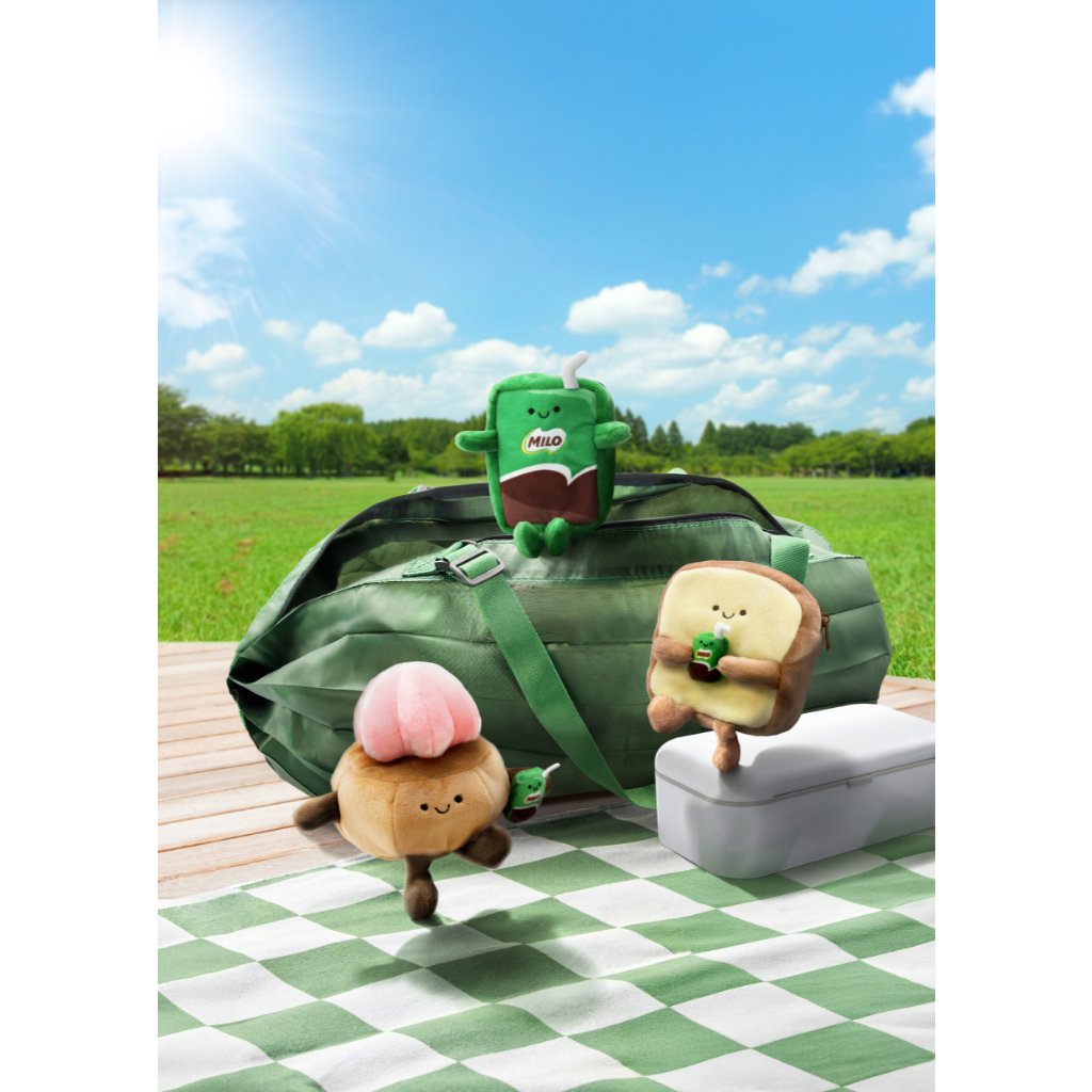 [สินค้าสมนาคุณงดจำหน่าย]  MILO Plush Foldable Bag (50x1CS)TH [GWP]