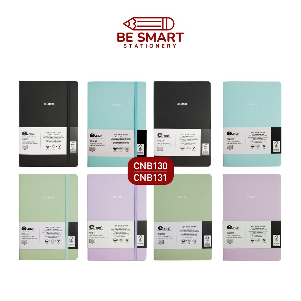 สมุดโน๊ตสโตน e-file A5 CNB130/CNB131 ปกจากแร่หินธรรมชาติ  E-File  SOFT STONE COVER NOTEBOOK