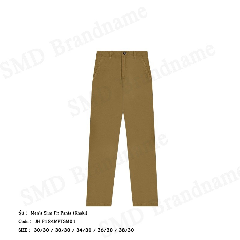 John Henry กางเกงขายาว รุ่น Men's Slim Fit Pants (Khaki) Code: JH F124MPTSM01
