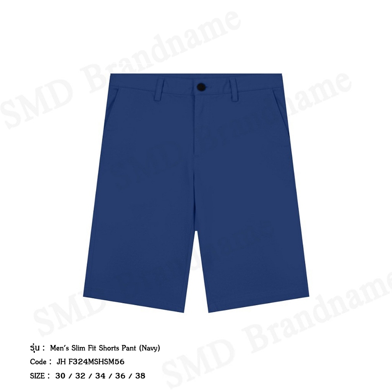 John Henry กางเกงขาสั้นผู้ชาย รุ่น Men's Slim Fit Shorts Pant (Navy) Code: JH F324MSHSM56