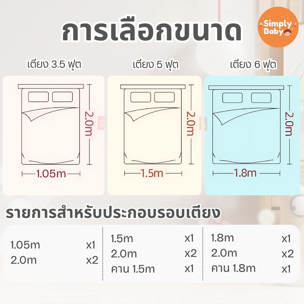 Simply Baby ที่กั้นเตียง ปรับขึ้นลงด้านเดียว thumbnail 7