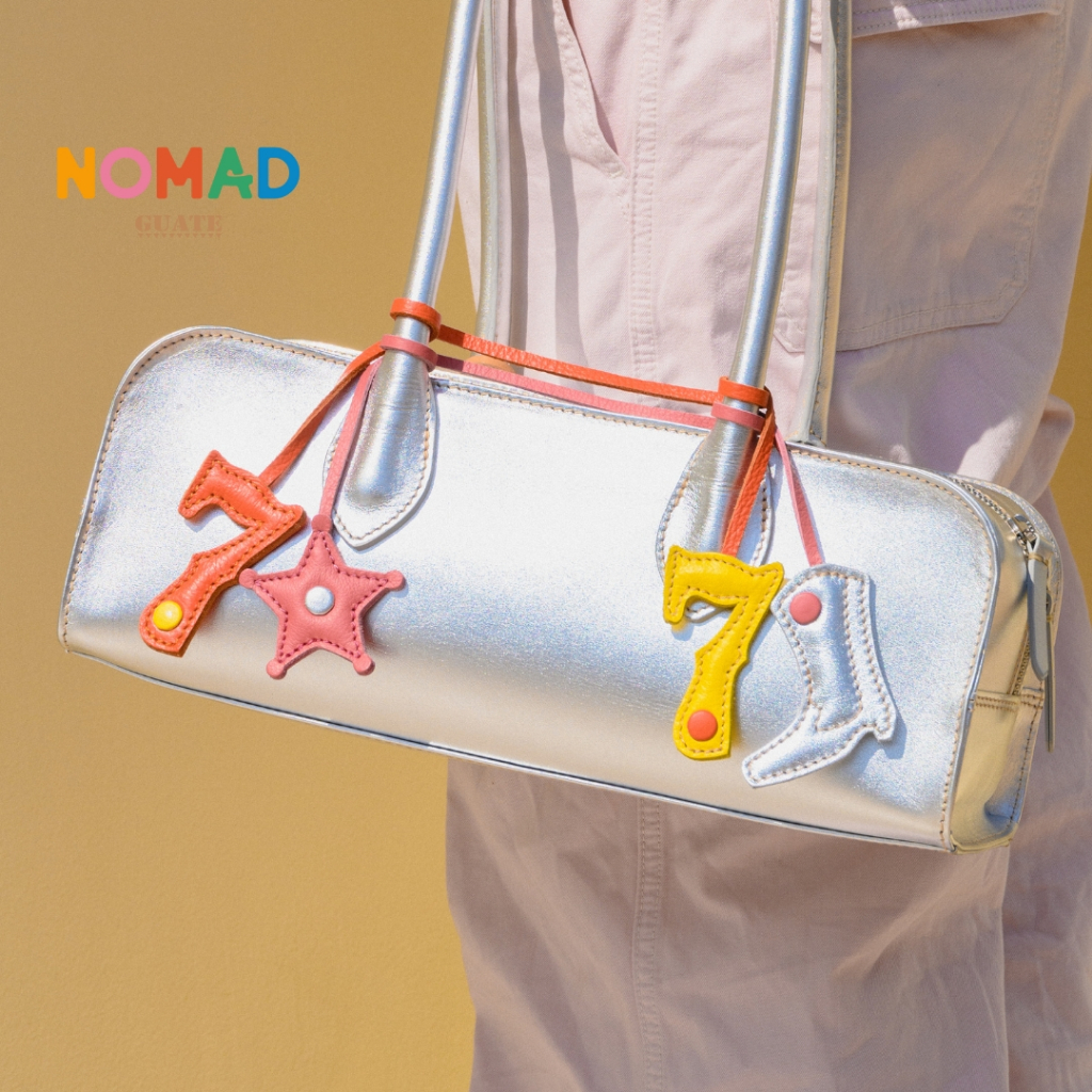 GUATE Bag Charm ที่ห้อยกระเป๋า หนังแท้ มาในธีมCowboy มีให้เลือกถึง4ลาย camp / sheriff / 77 and xoxo