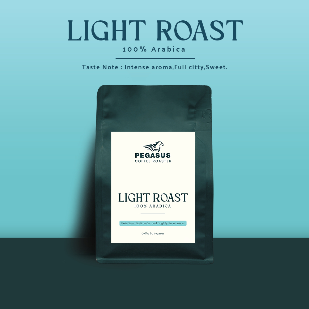 Pegasus Light Roast เมล็ดกาแฟ อาราบิก้า คั่วอ่อน