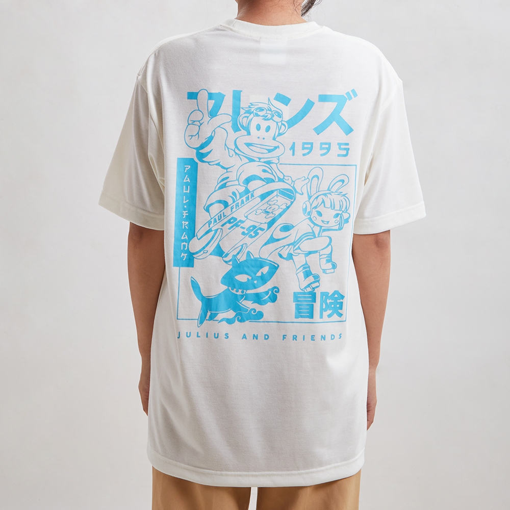 PAUL FRANK เสื้อยืดใส่ได้ทั้งชายและหญิง JULIUS & FRIENDS RETRO ARCADE