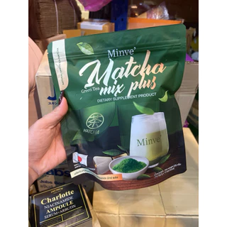 มัทฉะ มินเว ชาเขียวมัทฉะ มิกซ์ พลัส [1 แถม 1] Minve Matcha ชาเขียวขนม 1 ห่อ 15 ซอง