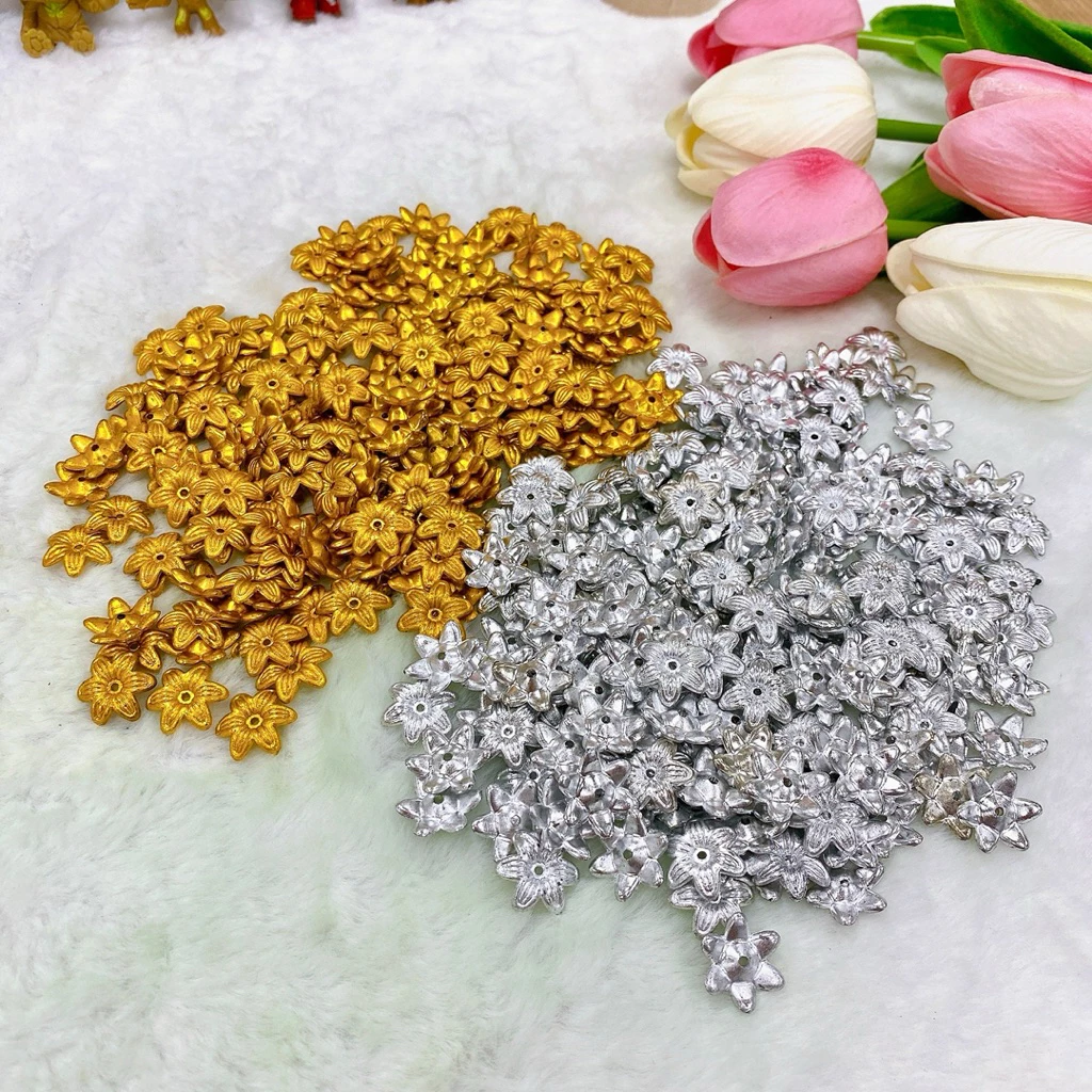 ดอกพิกุลเงิน,ดอกพิกุลทอง🌼แพ็ค100ชิ้น(พร้อมส่ง📌)ตกแต่งเหรียญโปรยทาน