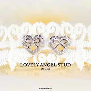 ต่างหู Lovely Angel Stud ก้านเงินแท้ S925 - The green Box