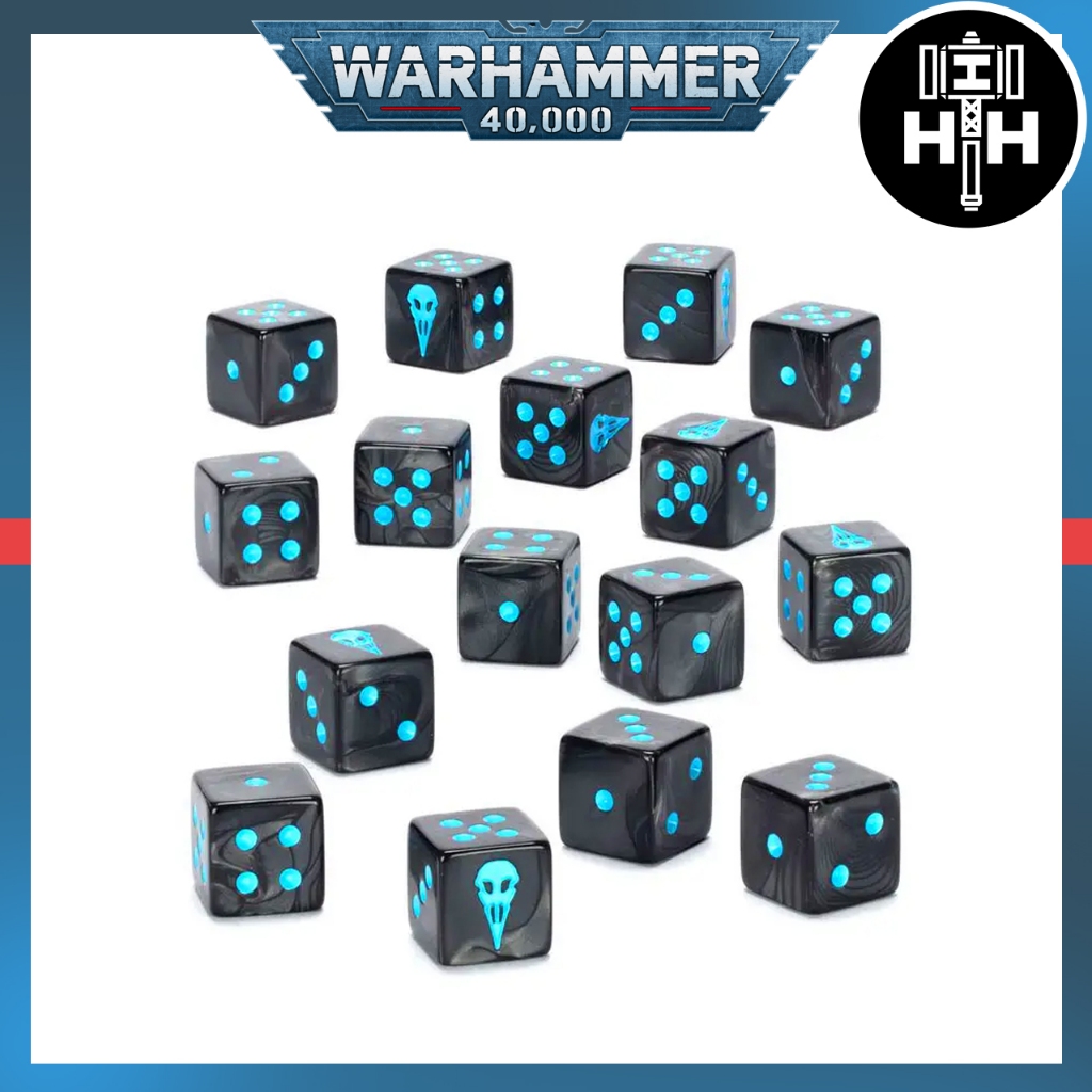 Warhammer 40k: Raven Guard Dice / ลูกเต๋า Raven Guard