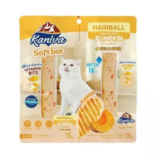 ยกกล่อง Kaniva Soft Bar คานิว่า ซอฟท์ บาร์ ขนมแมว รูปแบบใหม่ มี Vitamin Bits 15 กรัม 12 * 24 ชิ้น
