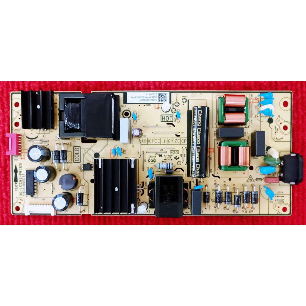 เพาเวอร์ซัพพลายทีวี TCL รุ่น 55C636 , 65P636 , 65P637 , 65T635 ,65T6G พาสบอร์ด 40-L17CW2-PWC1ZG