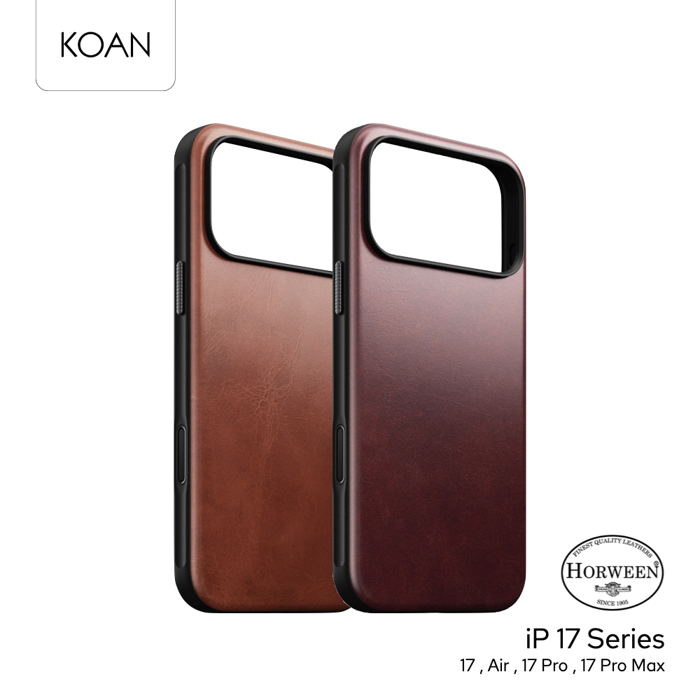 NOMAD เคสหนังกันกระแทก Modern Horween Leather Case Limited Edition ใช้สำหรับ iPhone 17 Series