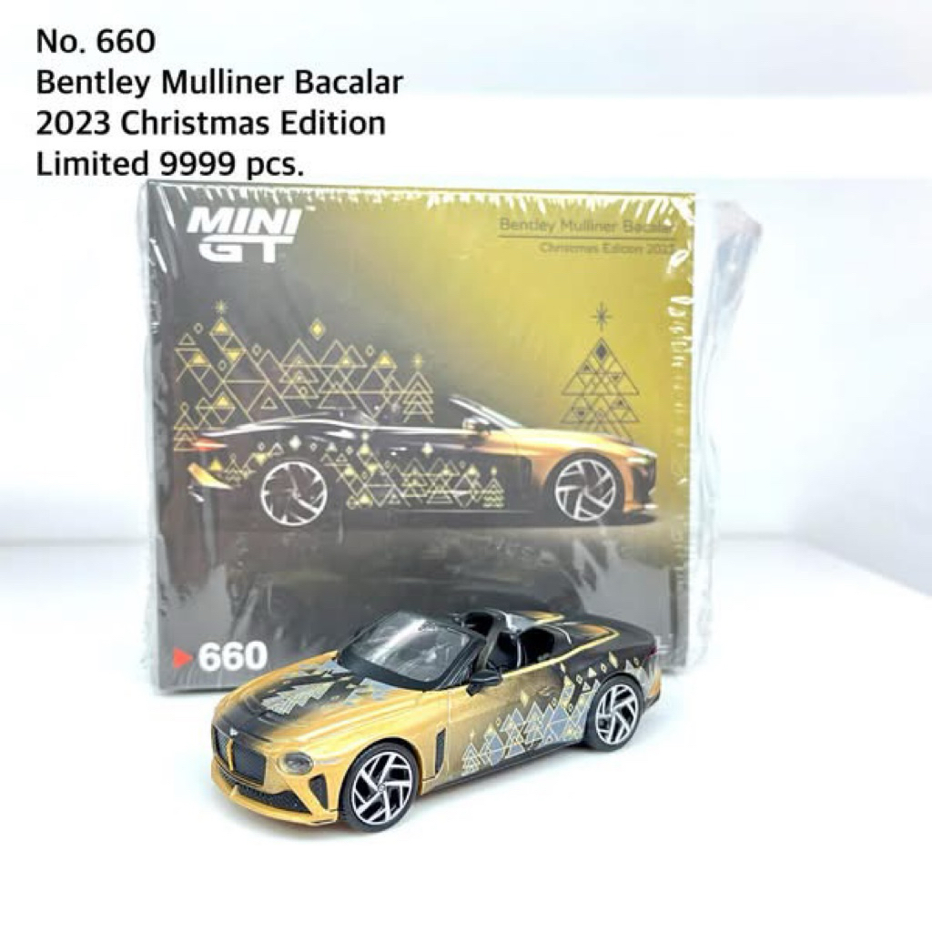 Mini GT 1/64 No. 660-L Bentley Mulliner Bacalar 2023 Christmas Limited Edition 9999 pieces