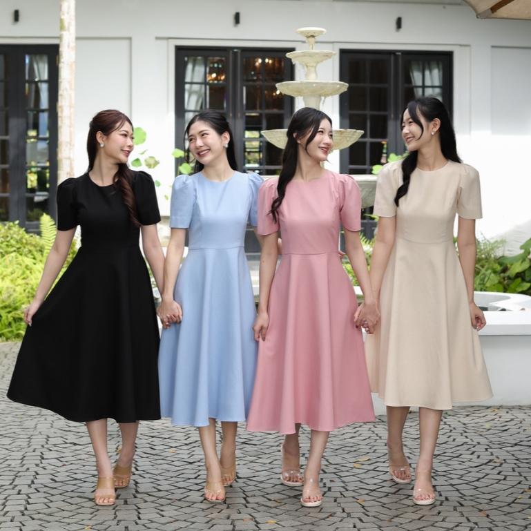 NEW!  HER Collection - Ella Dress ชุดออกงาน ชุดราตรี ชุดทำงาน ชุดสีดำ