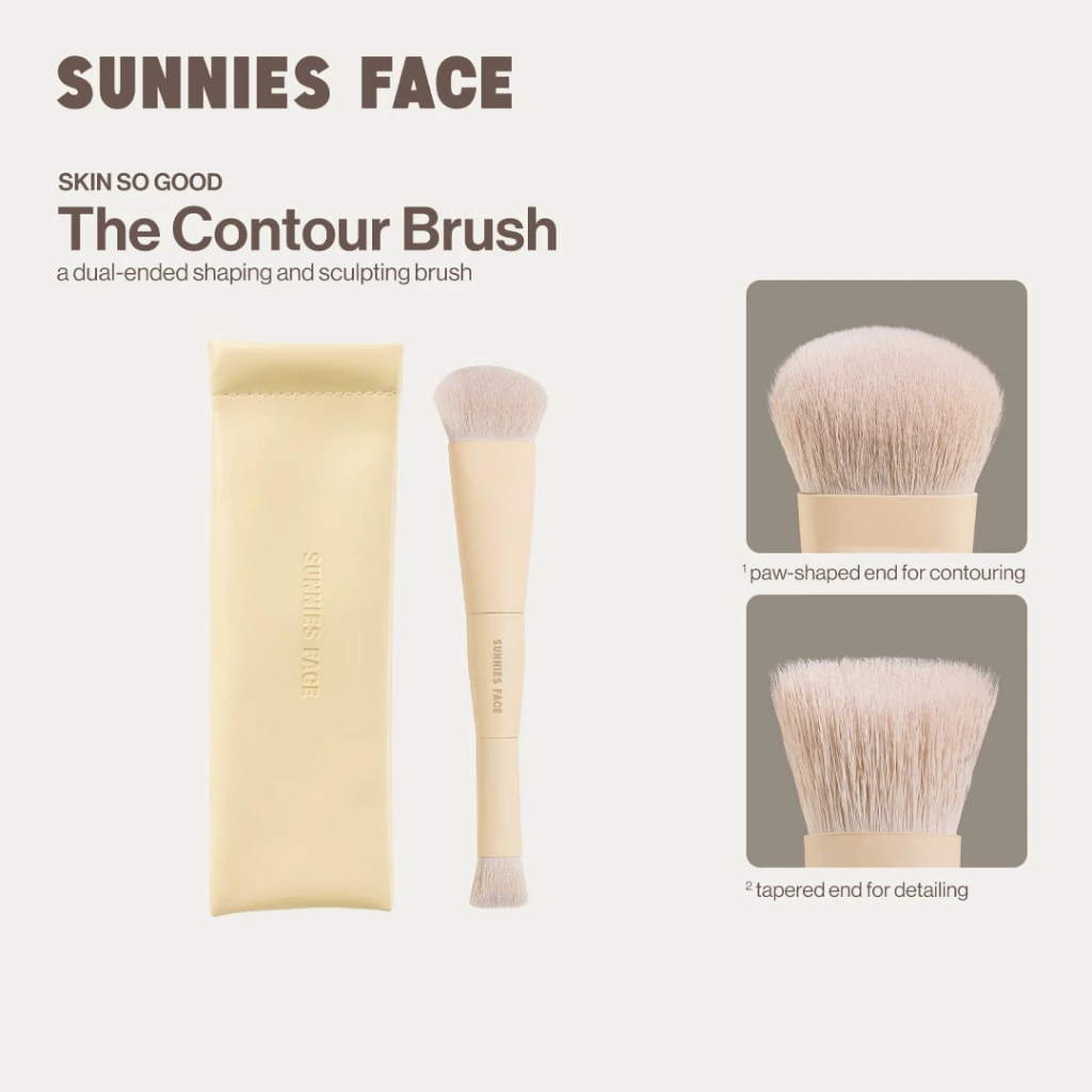Sunnies Face The Contour Brush [แปรงคอนทัวร์สองหัว]