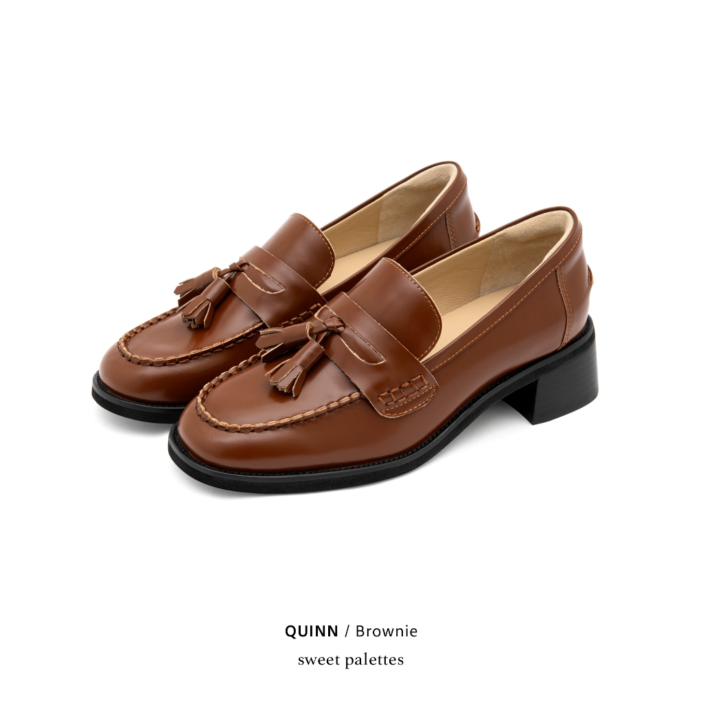 Sweet Palettes รองเท้าหนังแกะ Quinn Brownie