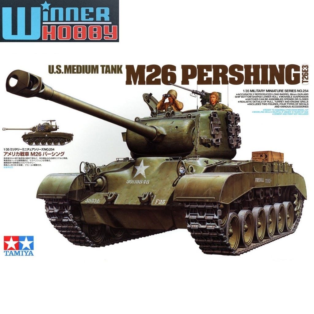 Tamiya 35254 US Medium Tank M26 Pershing T26E3 (1/35)