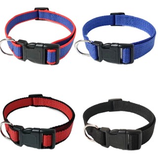 MG-1273 ปลอกคอสัตว์เลี้ยง สุนัข-แมว ผ้าไนลอน สีสดสวย แข็งแรง…