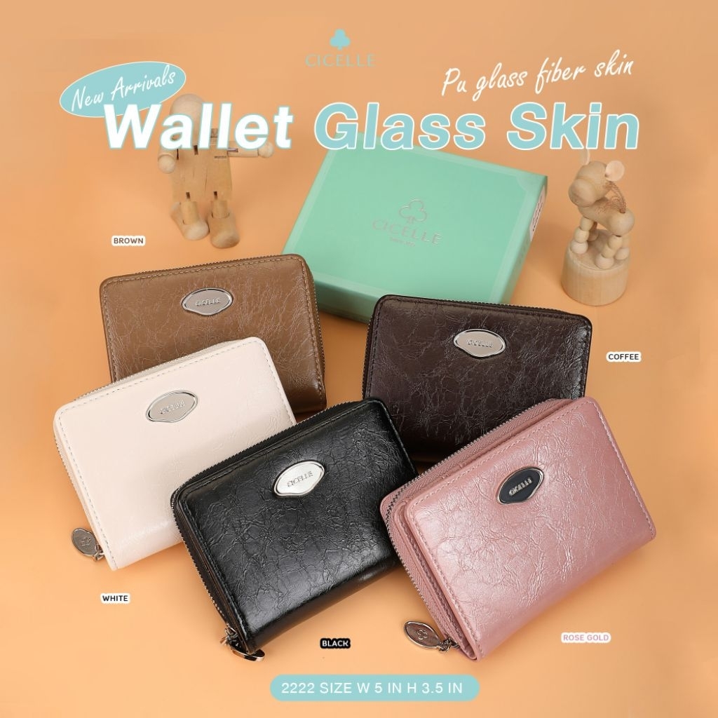 กระเป๋าสตางค์ใบสั้นcicelle bag แบรนด์แท้กระเป๋า CICEllE bag คอลเลคชั่นใหม่น้องคัฟเค้ก