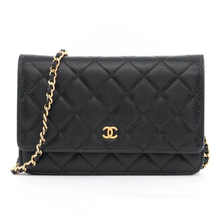 CHANEL WOC 7.5 BLACK CAVIAR GHW มีใบรับประกัน ตรวจสอบได้ทุกใบ ✅