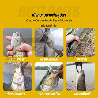 FW เหยื่อยาง เหยื่อ 1แถม1 ตีจิบ ตกปลา ใบพัด ปลอม อ่อนพู่แขวน ตกปลาโลหะ Buzzbait ใบเคาะ 14.7g