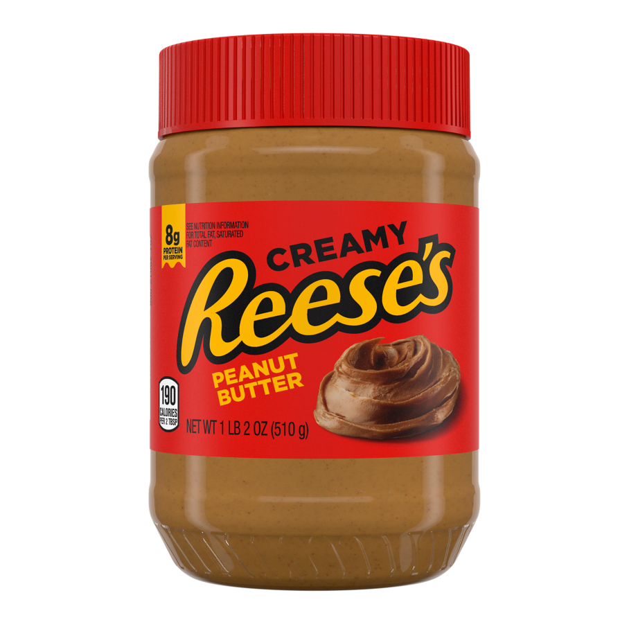 เนยถั่วตัวดังจากUS Reese’s Creamy Peanut Butter Spread นํ้าหนัก 510 กรัม BBF.12/2026