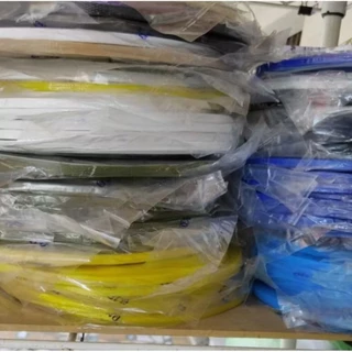 พลาสติกสานตะกร้า 6 มิล ตราลูกโจ้ ใช้แทน ตอกไม้ไผ่ ได้ /1ม้วน (น้ำหนัก 1 ขีดกว่าๆ) สานตะกร้า เส้นสานพลาสติก เส้นพลาสติก